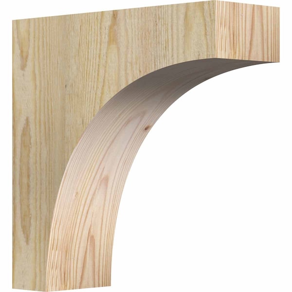 Ekena Millwork Huntington Rough Sawn Corbel, Douglas Fir, 4"W x 12"D x 12"H COR04X12X12HUN00RDF - main